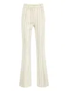 Gabriela Hearst Pinstripe Flare Trousers In Neutral