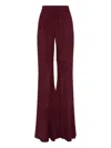 Gabriela Hearst Pleated Drawstring-waist Pants In Burgundy