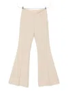 Gabriela Hearst Pleated Flared Trousers In Neutral