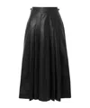 Gabriela Hearst Pleated Midi Skirt In Black