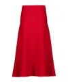 Gabriela Hearst Pleated Skirt In Red