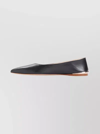 GABRIELA HEARST POINTED TOE BALLERINA SHOES WITH METALLIC ACCENT