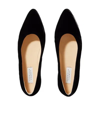 Gabriela Hearst Andre Velvet Ballet Flats In Black