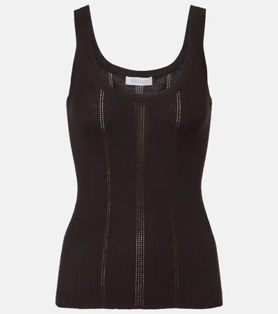 Gabriela Hearst Pointelle Wool Tank Top In Brown