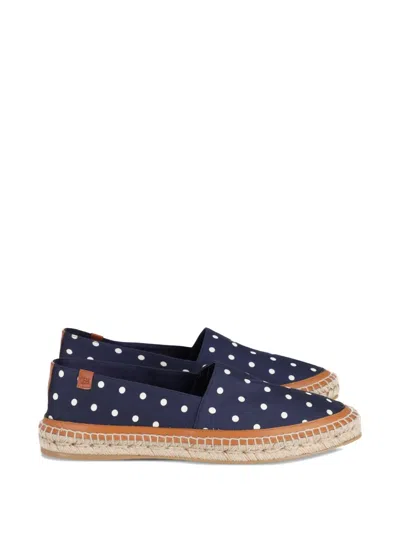 Pre-owned Gabriela Hearst Polka-dot Espadrilles In Blue
