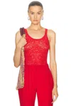Gabriela Hearst Pontus Wool And Silk-blend Top In Scarlet Red