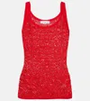 Gabriela Hearst Pontus Wool And Silk-blend Top In Red