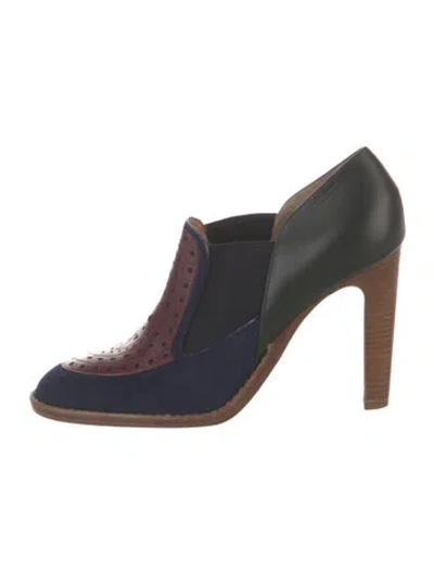 Pre-owned Gabriela Hearst Ponyhair Mules In Blue
