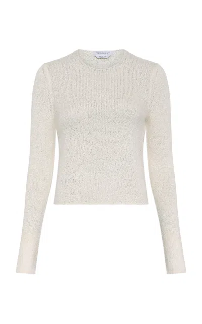 Gabriela Hearst Praedics Knit Silk Top In White