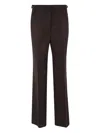 Gabriela Hearst Pressed-crease Trousers In Brown