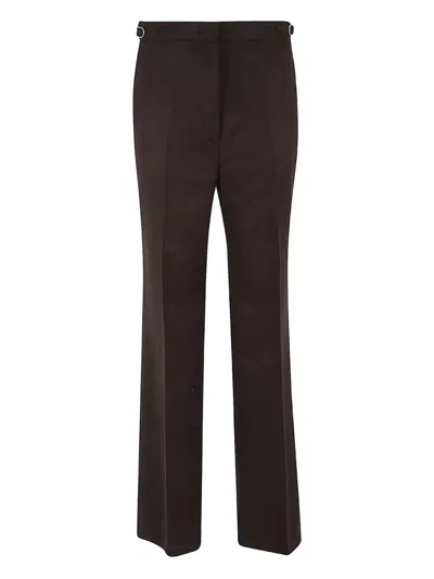 Gabriela Hearst Pressed-crease Trousers In Brown