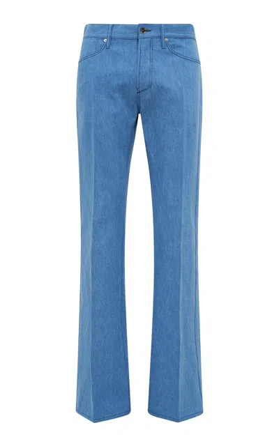 Gabriela Hearst Preston Five Pocket Pant In Light Blue Recycled Cotton Linen Denim In Light Blue Denim
