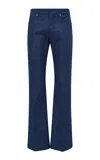Gabriela Hearst Preston Five Pocket Pant In Recycled Cotton Linen Denim In Denim