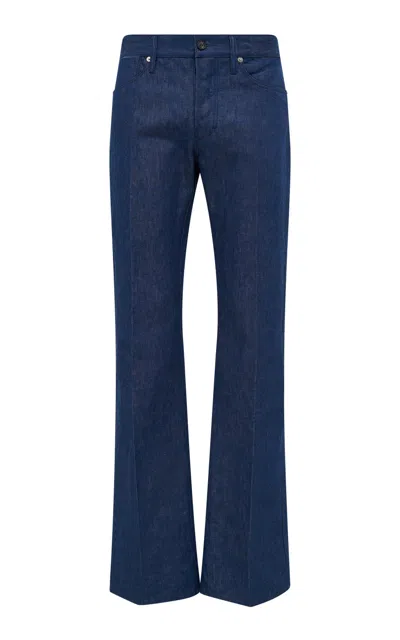Gabriela Hearst Preston Five Pocket Pant In Recycled Cotton Linen Denim
