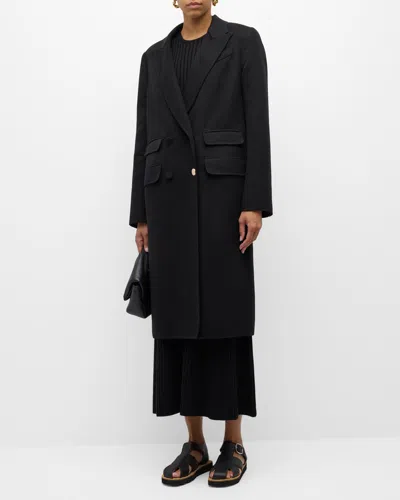 Gabriela Hearst Reed Cashmere Overcoat In Black