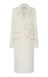Gabriela Hearst Reed Tailored Silk-wool Coat In Ivory