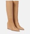 Gabriela Hearst Remedios Leather Knee-high Boots In Braun