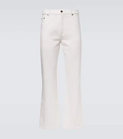 Gabriela Hearst Rey Straight Jeans In White