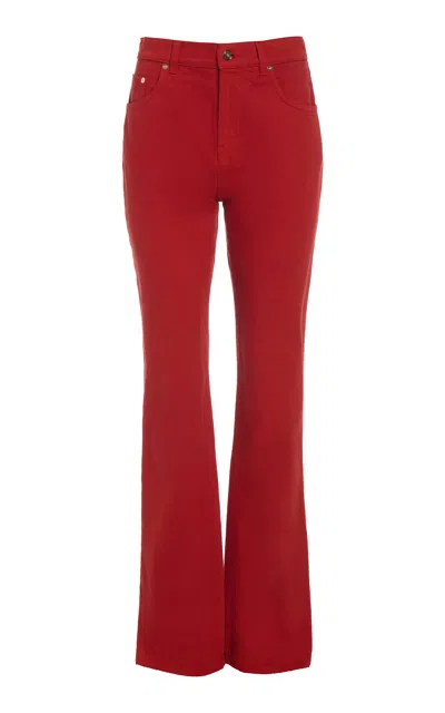 Gabriela Hearst Rey Straight-leg Jean In Antelope Orange Recycled Cotton Denim