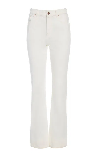 Gabriela Hearst Rey Straight-leg Jean In White Recycled Cotton Denim