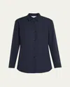 Gabriela Hearst Reyes Button-down Shirt In Blue
