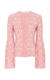Gabriela Hearst Reynolds Jacket In Rosa Cashmere Lace In Rosa