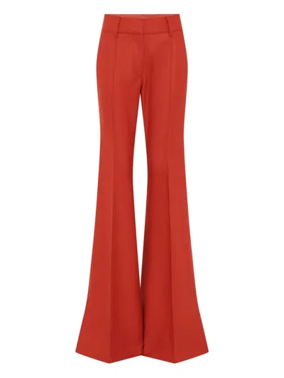 Gabriela Hearst Rhein Flared-leg Trousers In Orange