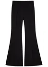 Gabriela Hearst Rhein Flared-leg Wool Trousers In Black