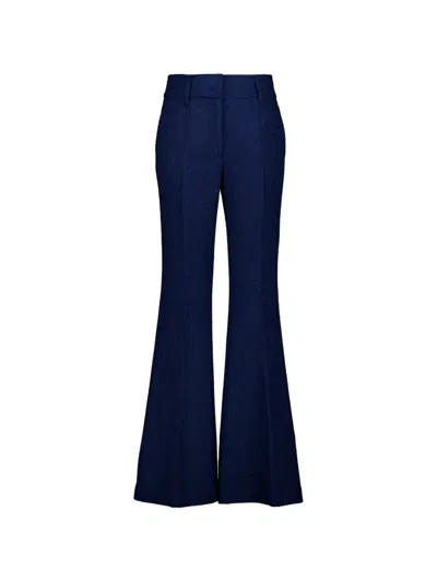 Gabriela Hearst Rhein Flared Trousers In Blue