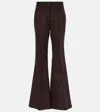 Gabriela Hearst Desmond Pant In Deep Bordeaux Virgin Wool In Brown