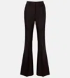 Gabriela Hearst Rhein High-rise Wool Flared Pants In Black