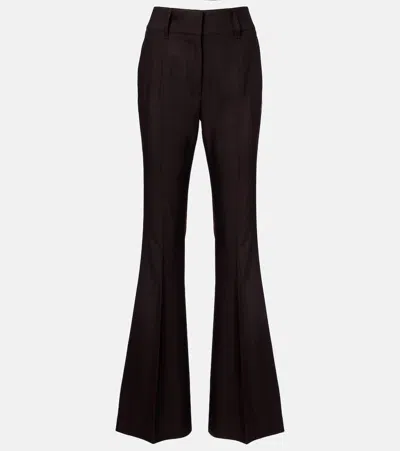 GABRIELA HEARST RHEIN HIGH-RISE WOOL FLARED PANTS