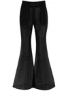 Gabriela Hearst Ennio Wool And Silk-blend Flared Pants In Black