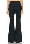 Gabriela Hearst Ennio Wool And Silk-blend Flared Pants In Black