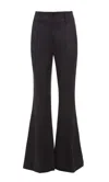 Gabriela Hearst Rhein Pant In Black Textured Linen In Black
