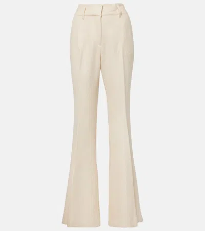 Gabriela Hearst Rhein Silk And Wool Flared Pants In Multi