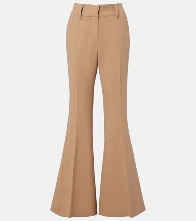 Gabriela Hearst Rhein Virgin Wool Flared Pants In Multi