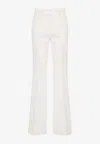Gabriela Hearst Rhein Tailored Flared Pants In Ivory