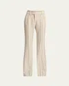 Gabriela Hearst Rhein Wool Cashmere Flare Pants In Multi