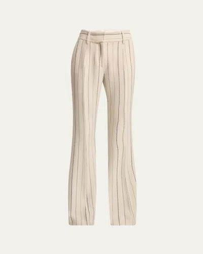 GABRIELA HEARST RHEIN WOOL CASHMERE FLARE PANTS