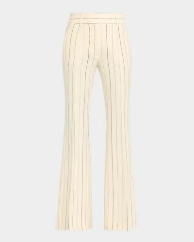 Gabriela Hearst Rhein Wool Cashmere Flare Pants In Neutral