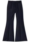 Gabriela Hearst Rhein Flared Wool Pants In Blue
