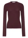 Gabriela Hearst Browning Ribbed Cashmere And Silk-blend Top In Red