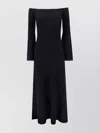 Gabriela Hearst Sebbie Paneled Off-the-shoulder Cashmere Maxi Dress