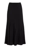 Gabriela Hearst Freddie Wool Blend Knit Midi Skirt In Black