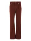 Gabriela Hearst Rivet-detail Bootcut Jeans In Burgundy