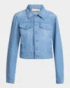 Gabriela Hearst Roland Cotton-linen Denim Jacket In Light Blue Denim