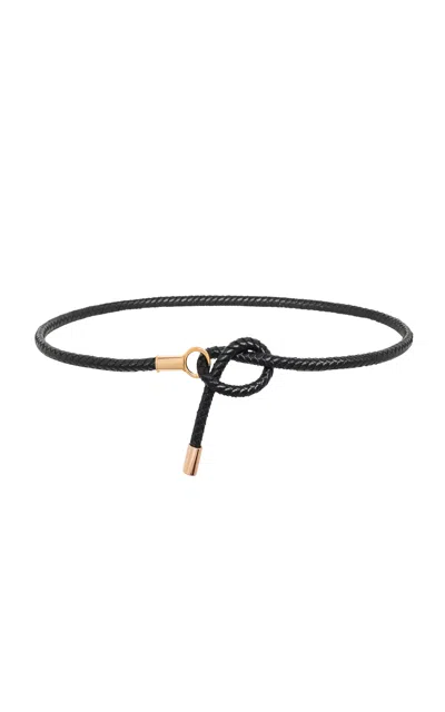 Gabriela Hearst Rope Belt In Black