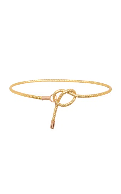 Gabriela Hearst Rope Belt In Gold