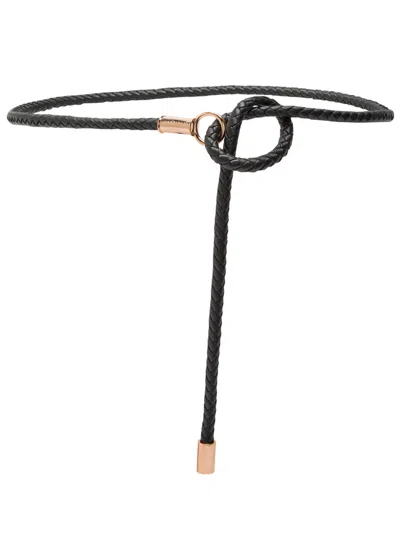 Gabriela Hearst Rope Leather Belt In Black